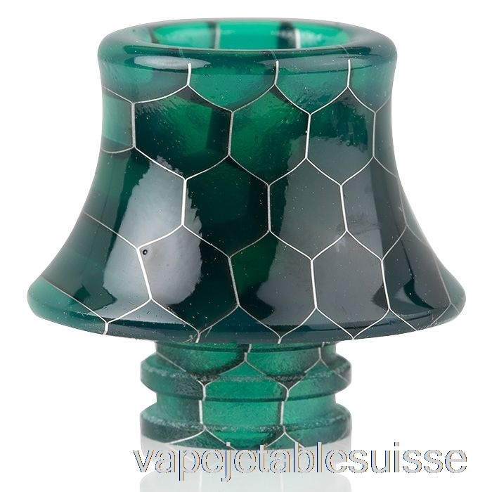 Vape Suisse 510 Cône Peau De Serpent Résine Drip Tip Vert